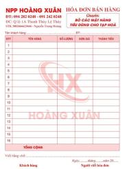Hóa đơn Hoàng Xuân